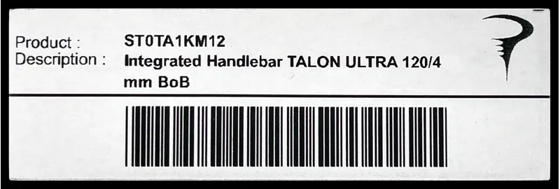 Most Integrated Handlebar TALON ULTRA 120/420mm Black on Black-4
